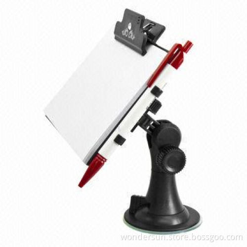 Rotatable writing board holder, windshield and dashboard available, easy to be installed